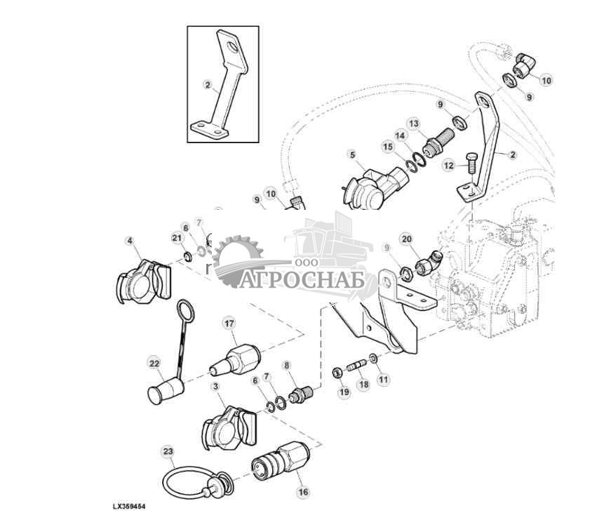 БЫСТРОСЪЕМНАЯ СОЕДИНИТЕЛЬНАЯ МУФТА ДЛЯ ПНЕВМОТОРМОЗА ПРИЦЕПА 